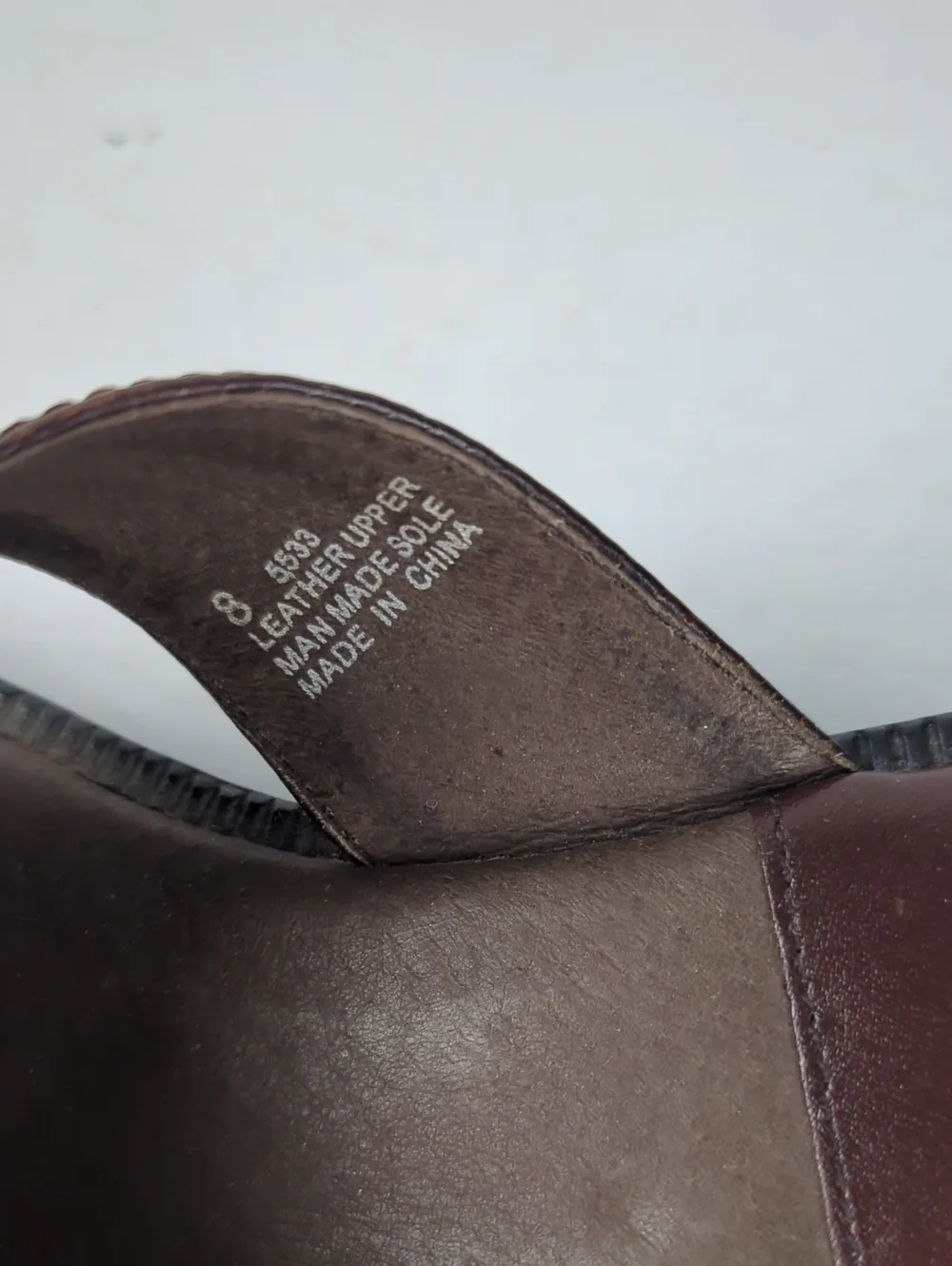 MINNETONKA Women's Brown Leather Crisscross Conch Slide Sandals